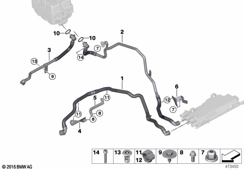 Genuine BMW 17128602624 G30 G11 Line For Fuel Return, Power Electronics (Inc. 740e, 740LeX & 740eX) | ML Performance EU Car Parts