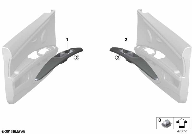 Genuine BMW 51439135377 E93 E92 Armrest, Front Left SCHWARZ (Inc. M3, 335d & 335is) | ML Performance EU Car Parts