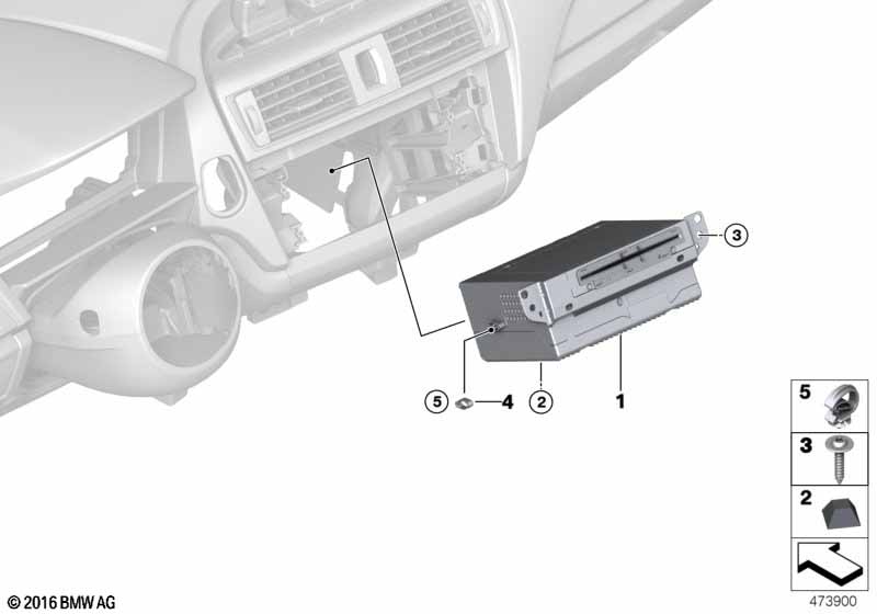 Genuine BMW 61139322724 Clip (Inc. 220dX, X3 30iX & 730d) | ML Performance EU Car Parts