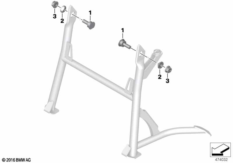 Center stand attachment
