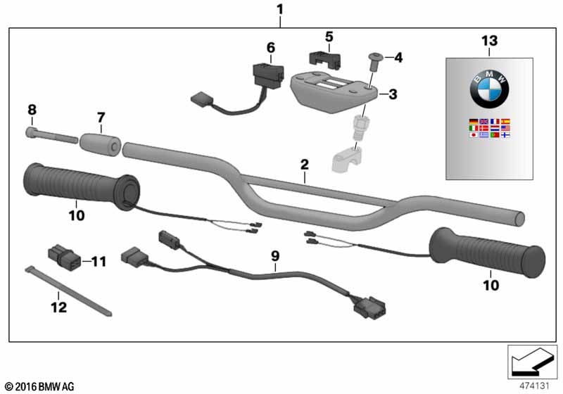Heated handlebar grips