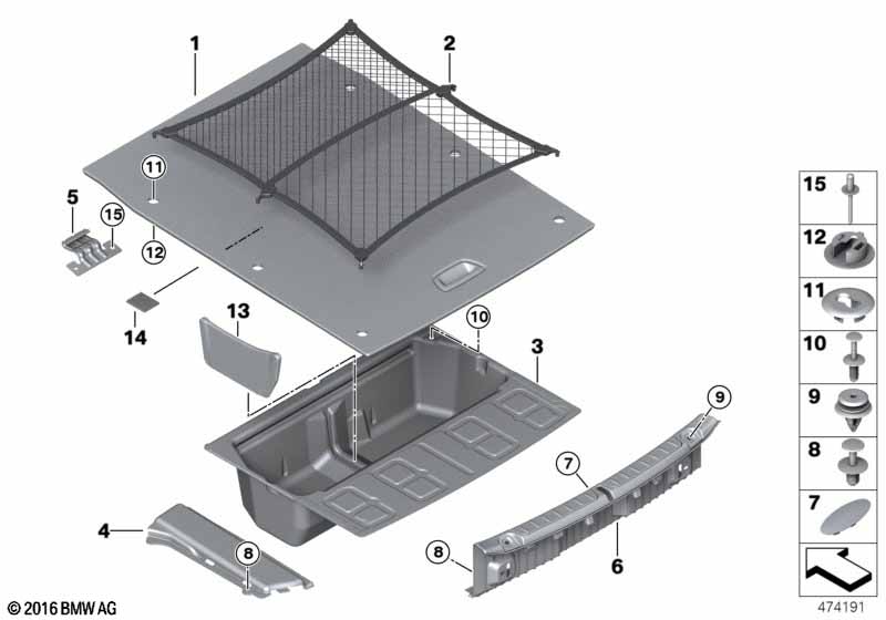 Genuine BMW 51477337277 Floor Carpet, Luggage Compartment VENETOBEIGE (Inc. 440iX, 435iX & 420iX) | ML Performance EU Car Parts