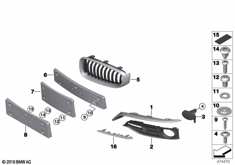 Genuine BMW 51117294893 F34 Finisher, Rod, Left SPORT (Inc. 330d) | ML Performance UK Car Parts