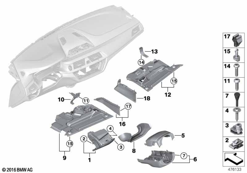 Genuine BMW 51459299468 F93 G11 G12 Trim Panel, Footwell, Airbag, Driver (Inc. M550dX, 750LiX & 530d) | ML Performance UK Car Parts