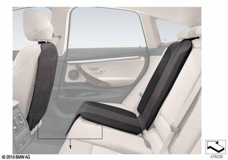 Backrest cover and child restraint base