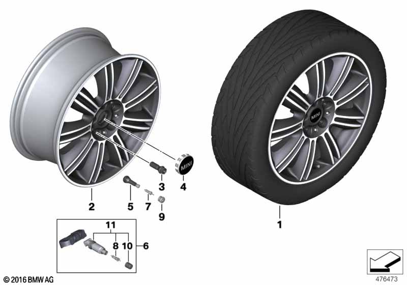 MINI LA wheel Yours Masterpiece 524-18