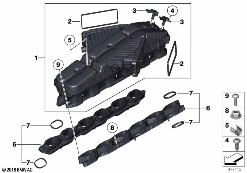 Genuine BMW 11617574307 RR31 RR5 Pan-Head Screw With O-Ring M6X25 (Inc. Wraith, Dawn & Ghost EWB) | ML Performance UK Car Parts
