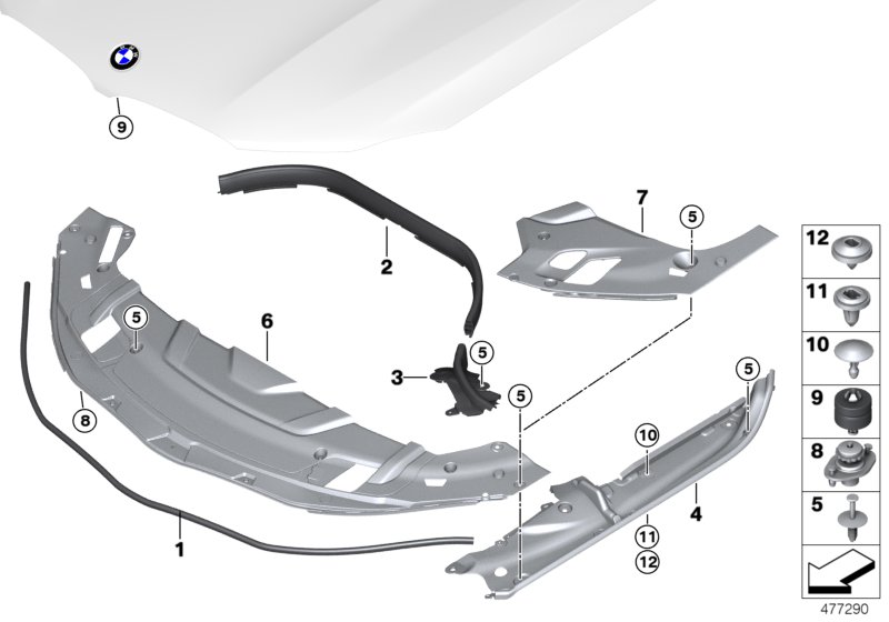 Genuine BMW 07147469317 F91 G14 G30 Clip, Bottom Part (Inc. 730dX) | ML Performance UK Car Parts