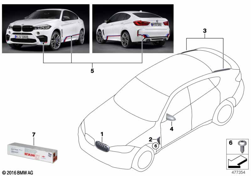 M Performance aerodynamics acc.parts