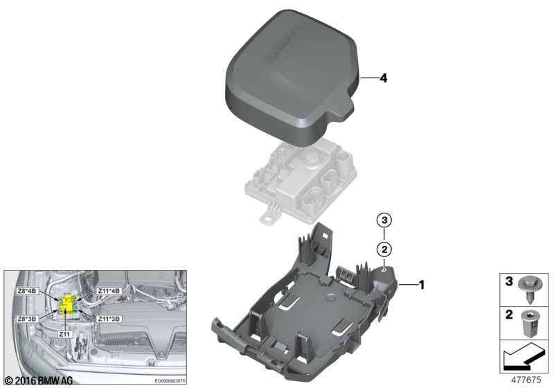 Supply module Z11 mounted parts