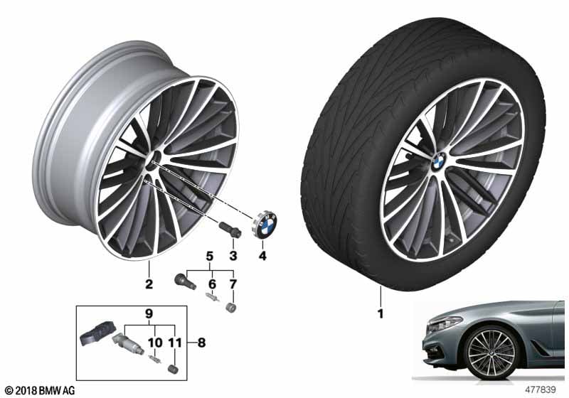 BMW lité kolo s paprskem V 635 - 19