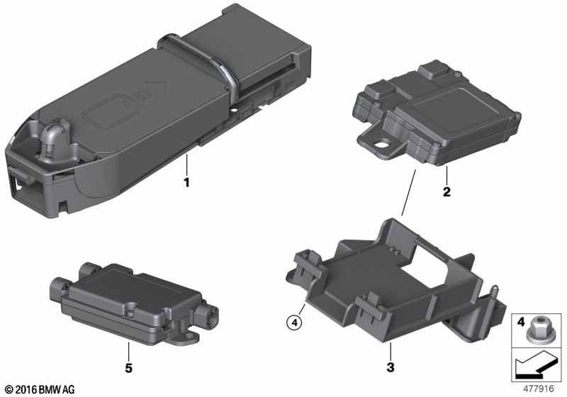 Separate components telephony WCA/NFC