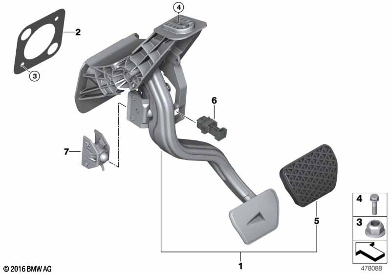 Pedal assembly, automatic transmission