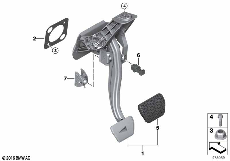 Pedal assembly, automatic transmission