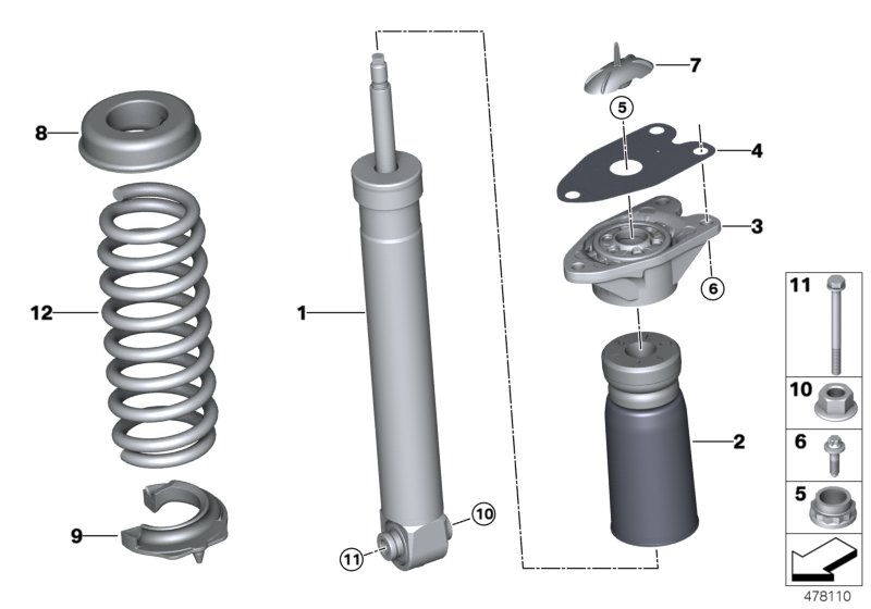 Genuine BMW 33537853275 F87 Rear Coil Spring (Inc. M2 & M2 Competition) | ML Performance UK Car Parts