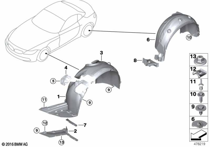 Genuine BMW 51717199459 E89 Covering Left (Inc. Z4) | ML Performance EU Car Parts
