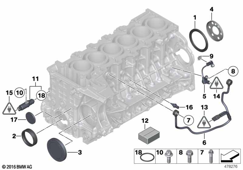 Engine Block Mounting Parts