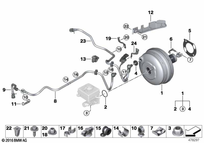 Genuine BMW 11668679107 E60 E61 Vacuum Pipe (Inc. 520i) | ML Performance UK Car Parts