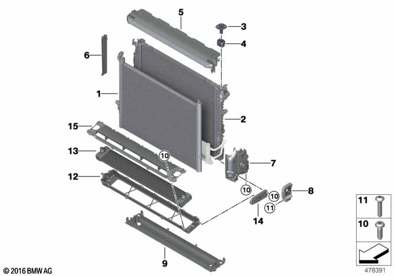 Genuine BMW 17117992019 G12 Holder, Module Mount, Lower Left ALPINA (Inc. ALPINA B7) | ML Performance UK Car Parts