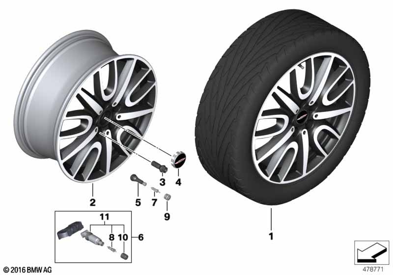 MINI LA wheel JCW Thrill Spoke 529 - 18