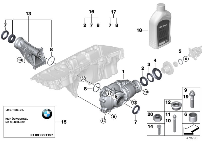 Genuine BMW 31517600239 E71 E70 Hex Bolt With Washer M12X1,5X90 ZNS3 (Inc. X5 50iX 4.0) | ML Performance UK Car Parts