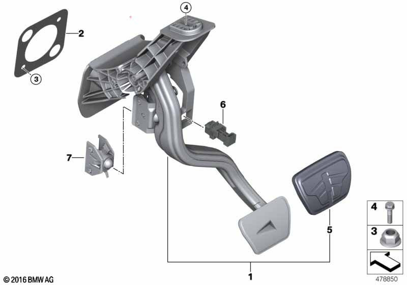Pedal assembly, automatic transmission