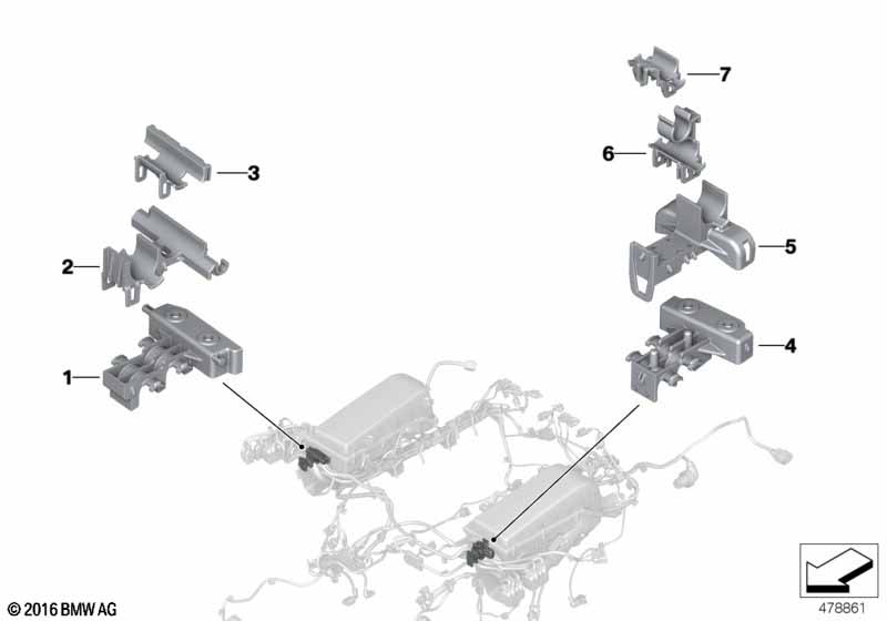 Genuine BMW 12528653747 G12 Tension Relief For Wiring Harness Bank 1 (Inc. M760iX & M760LiX) | ML Performance UK Car Parts
