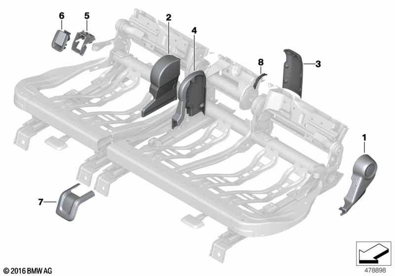 Genuine BMW 52207424473 Frame Isofix (Inc. One, Cooper D ALL4 & Cooper SE ALL4) | ML Performance UK Car Parts