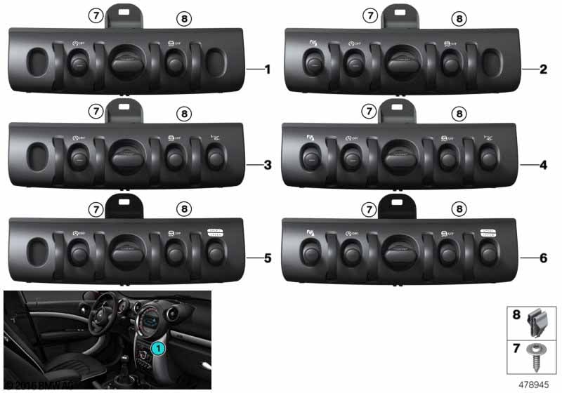 Switch unit, center console