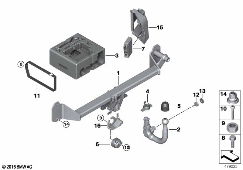 Towing hitch, detachable