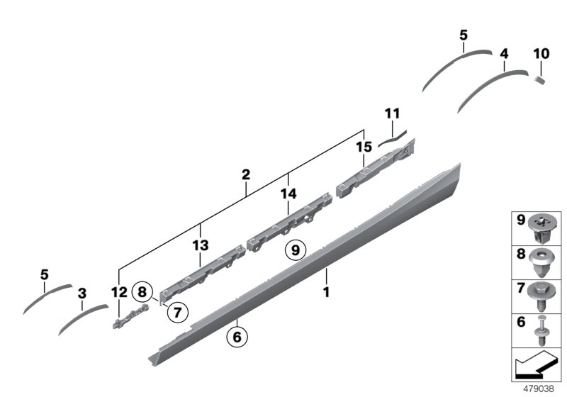 Genuine BMW 51778068600 F87 Rocker Panel, Primed, Right (Inc. M2 & M2 Competition) | ML Performance UK Car Parts