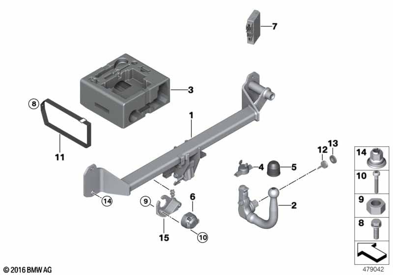 Towing hitch, detachable