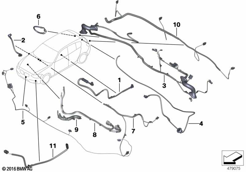 Genuine BMW 61118345014 Wiring Harness For Decklid (Inc. M4 GT4) | Duco Car Parts UK Car Parts
