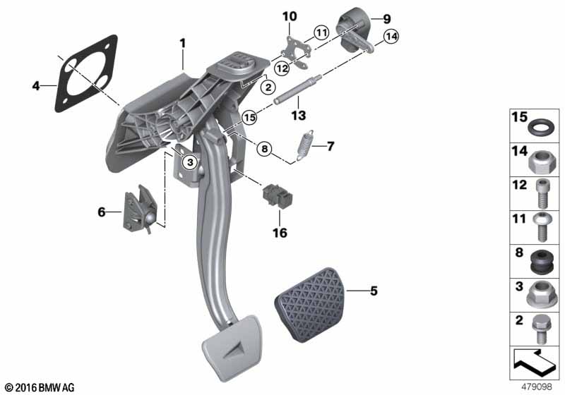 Pedal assembly, automatic transmission