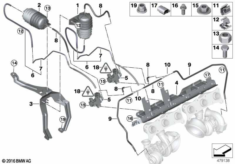 Genuine BMW 11657580773 E89 Bracket, Vacuum Reservoir (Inc. Z4 35i & Z4 35is) | ML Performance UK Car Parts