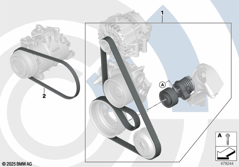 Rep. kit, drivebelt assembly,Value Line