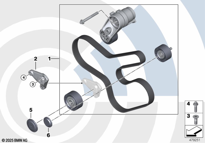 Rep. kit, drivebelt assembly,Value Line