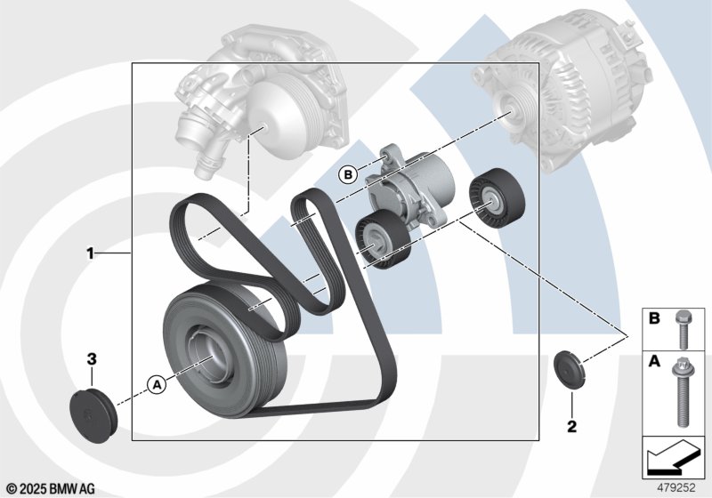 Rep. kit, drivebelt assembly,Value Line
