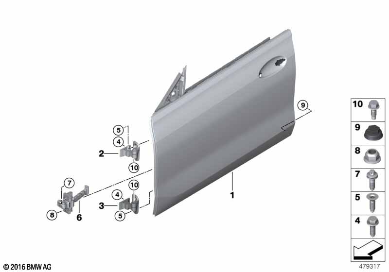 Genuine BMW 51217392299 G32 Front Door Brake (Inc. 620d, 620dX & 640dX) | ML Performance UK Car Parts