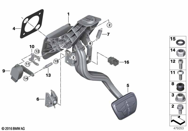 Pedal assembly, automatic transmission