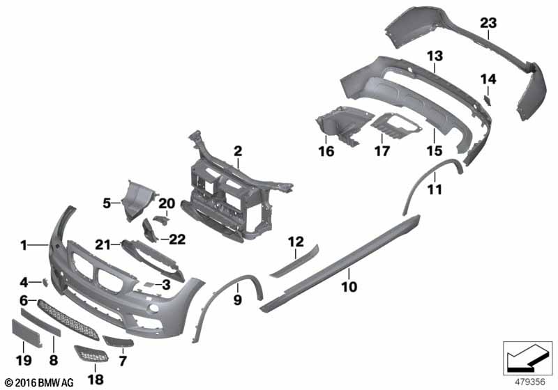 Genuine BMW 51118049932 E84 Cover, Towing Eye, Front Primed M-PAKET (Inc. X1 25iX, X1 28i & X1 20i) | ML Performance UK Car Parts