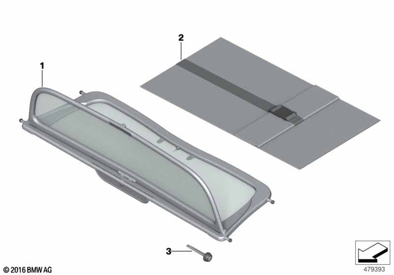 Convertible top wind deflector