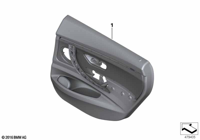 Door trim, rear