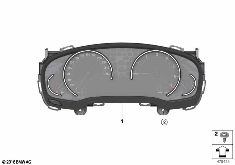 Genuine BMW 62109439968 G20 G21 Instrument Cluster KM/H (Inc. 330i, 320i & M340iX) | ML Performance EU Car Parts