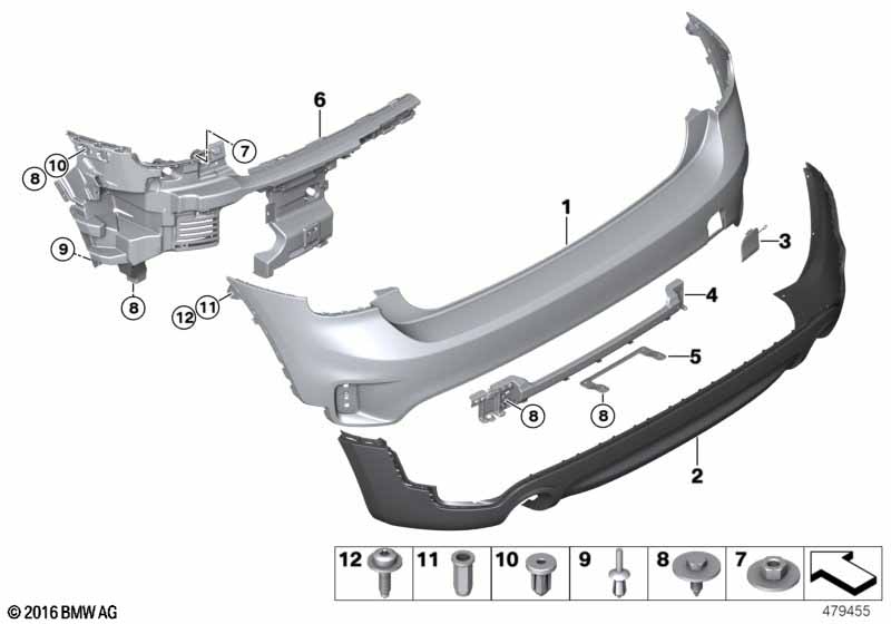 Genuine BMW 51127401570 Cover, Towing Eye, Primed, Rear | ML Performance EU Car Parts