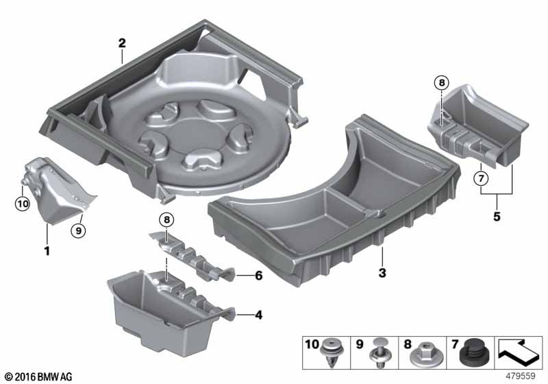Genuine BMW 51477416623 G30 Shelf First-Aid Kit (Inc. 520d, 520i & 540iX) | ML Performance EU Car Parts