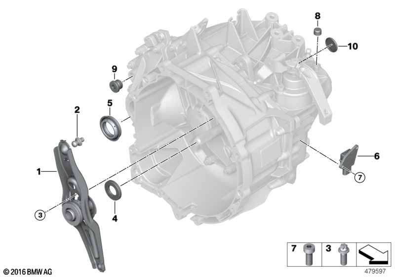 Genuine BMW 23117568469 F45 F46 Shaft Seal 25X47 (Inc. 118i, 214d & Cooper) | ML Performance UK Car Parts