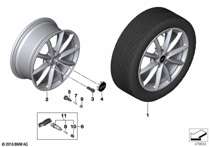 MINI LA wheel Light Spoke 683 - 17