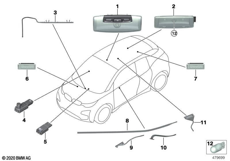 Genuine BMW 63319259407 I01 I01 Optical Conduct, Door Opener, Front Left (Inc. i3 120Ah, i3s 94Ah & i3s 94Ah Rex) | ML Performance EU Car Parts