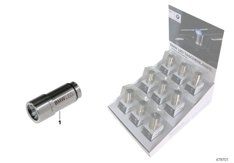 Genuine BMW 63312410071 E81 E87 Bmw Led Flashlight rechargeable (Inc. 116i, 125i & 135i) | ML Performance UK Car Parts